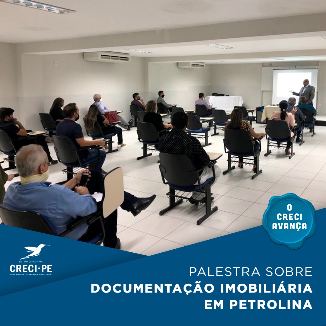 CRECI-PE PROMOVE PALESTRA SOBRE DOCUMENTAÇÃO IMOBILIÁRIA EM PETROLINA