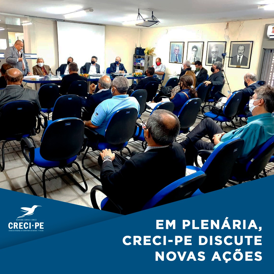 EM PLENÁRIO CONSELHO CRECI-PE DISCUTE NOVAS AÇÕES