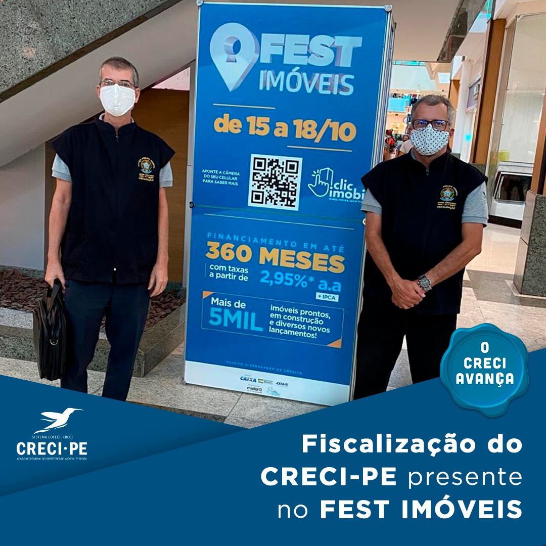 Fiscalização do CRECI-PE presente no FEST-IMÓVEIS
