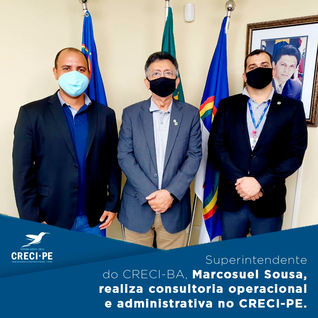 Superintendente do CRECI-BA Marcosuel Sousa realiza consultoria operacional e administrativa