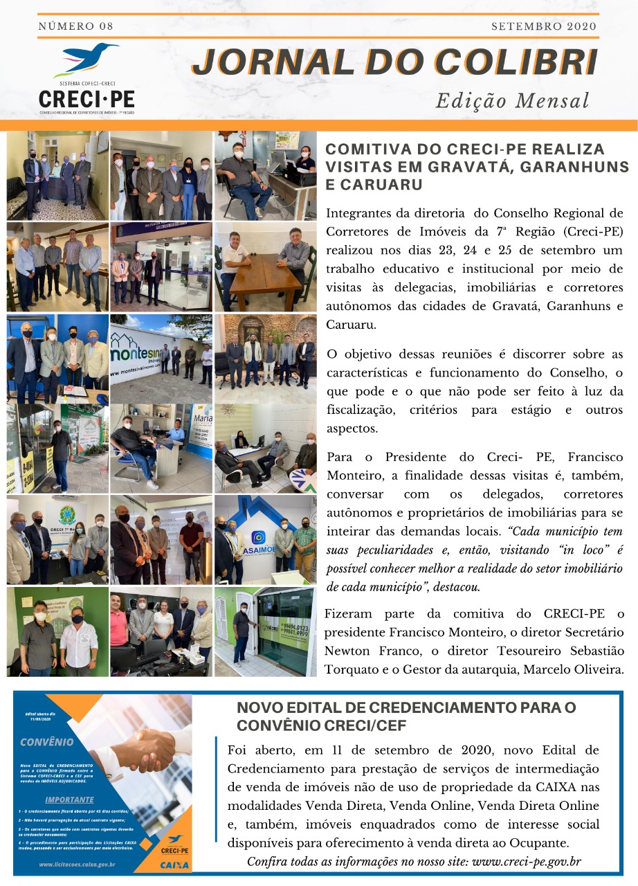 JORNAL DO COLIBRI – SETEMBRO