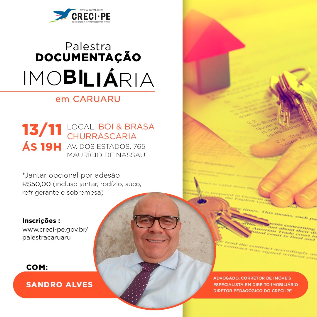 PALESTRA DOCUMENTAÇÃO IMOBILIÁRIA EM CARUARU!!!
