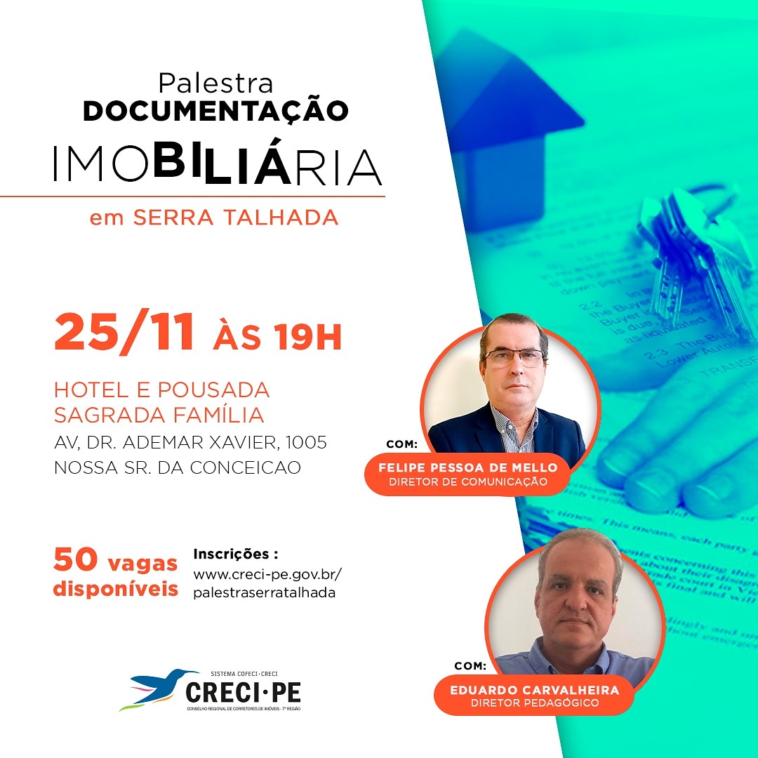 PALESTRA DOCUMENTAÇÃO IMOBILIÁRIA EM SERRA TALHADA!!
